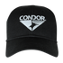 The Condor Signature Range Cap by Condor features CONDOR and a geometric bird logo embroidered in white—ideal for everyday carry or shooting range use.