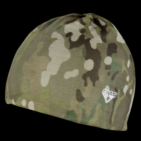 A MultiCam-patterned Fleece Multi Wrap by Condor with a small white Condor logo on the front.