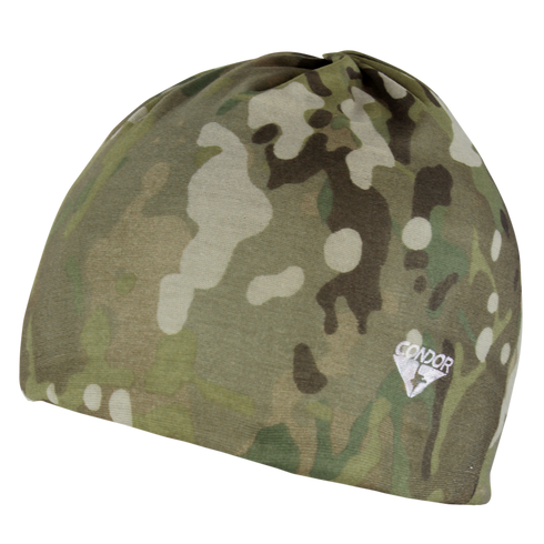 A MultiCam-patterned Fleece Multi Wrap by Condor with a small white Condor logo on the front.