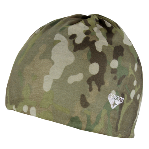 A MultiCam-patterned Fleece Multi Wrap by Condor with a small white Condor logo on the front.