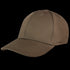 The Condor Flex Team Cap in brown features visible stitching, structured front panels, a slightly curved brim, and a stretchable sweatband for comfort, shown on a plain white background.