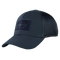 The Condor Flex Tactical Mesh Cap features a dark blue design, curved brim, mesh back panels, and a rectangular embossed patch—ideal for law enforcement professionals or first responders seeking reliable style.