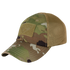 The Condor Flex Tactical Mesh Cap in MultiCam features a curved brim, mesh back, and front velcro patch, displayed on a plain white background.