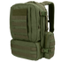 The Condor Convoy Backpack 22L in Olive Drab, shown at a three-quarter angle, features multiple zippered compartments and MOLLE webbing on the front and sides.