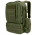 The Condor Convoy Backpack 22L in Olive Drab, shown at a three-quarter angle, features multiple zippered compartments and MOLLE webbing on the front and sides.