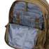 Open compartment of the Condor Convoy Backpack 22L reveals multiple interior pockets and elastic loops on a light blue lining—perfect for First Responder gear or Shooting Range essentials.
