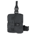 The Condor Gas Mask Leg Rig features adjustable straps, buckle closures, and hook-and-loop patches for secure attachment and storage—ideal for military or first responder use.