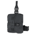 The Condor Gas Mask Leg Rig features adjustable straps, buckle closures, and hook-and-loop patches for secure attachment and storage—ideal for military or first responder use.