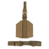 The Condor LCS Drop Leg Panel is a tan nylon rig with adjustable straps, a large side buckle, and central loop—designed for carrying gear or accessories.