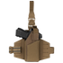 The Condor LCS RDS Leg Holster, shown in tan with a black handgun, is designed for military or first responder use and displayed against a white background.