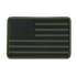 The Condor US Flag PVC Patch features a subdued black and olive green American flag design, ideal for military, law enforcement, or tactical gear.