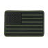 The Condor US Flag PVC Patch features a subdued black and olive green American flag design, ideal for military, law enforcement, or tactical gear.