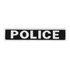 The Condor Police Patch is a rectangular black patch with bold white POLICE lettering and a white border—perfect for first responders at the shooting range.