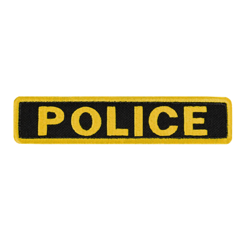 The Condor Police Patch features yellow POLICE text on a black background with a yellow border—making it a great addition to your EDC gear or shooting range setup.