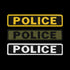This set includes three Condor Police Patches with yellow, green, and white borders, each featuring bold POLICE lettering—an ideal accessory for law enforcement officers or first responders.
