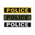 This set includes three Condor Police Patches with yellow, green, and white borders, each featuring bold POLICE lettering—an ideal accessory for law enforcement officers or first responders.