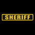 The Condor Sheriff Patch is a rectangular patch featuring SHERIFF in bold yellow letters on a black background with a yellow border—ideal for law enforcement or first responder uniforms.