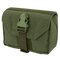 The Condor First Response Pouch in Olive Drab features a buckle closure and flap cover, crafted from durable fabric and shown against a white background.