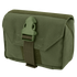 The Condor First Response Pouch in Olive Drab features a buckle closure and flap cover, crafted from durable fabric and shown against a white background.