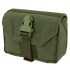 The Condor First Response Pouch in Olive Drab features a buckle closure and flap cover, crafted from durable fabric and shown against a white background.