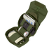 The Condor First Response Pouch is open, revealing organized medical supplies like bandages, gauze, gloves, and scissors inside.
