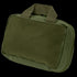 The Condor First Response Pouch is a compact olive green tactical pouch featuring a carry handle and a front Velcro panel.