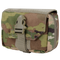 The Condor First Response Pouch in Scorpion OCP is a compact military pouch featuring a flap closure secured by a plastic buckle and strap.