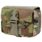 The Condor First Response Pouch in Scorpion OCP is a compact military pouch featuring a flap closure secured by a plastic buckle and strap.