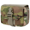 The Condor First Response Pouch in Scorpion OCP is a compact military pouch featuring a flap closure secured by a plastic buckle and strap.