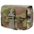 The Condor First Response Pouch in Scorpion OCP is a compact military pouch featuring a flap closure secured by a plastic buckle and strap.