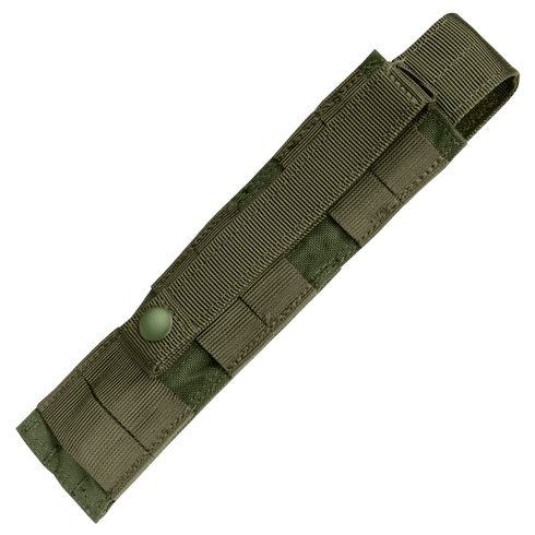 The Condor Baton Pouch is a green nylon sheath with a snap button closure and belt loop attachment.