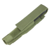 The Condor Baton Pouch is an olive green nylon tactical pouch with a hook-and-loop flap closure, ideal for carrying tools or accessories.