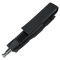 The Condor Baton Pouch in black is a nylon holster with Velcro flap, MOLLE compatible for law enforcement use, and fits a small metal flashlight or tool; shown on a white background.