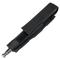The Condor Baton Pouch in black is a nylon holster with Velcro flap, MOLLE compatible for law enforcement use, and fits a small metal flashlight or tool; shown on a white background.