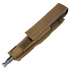 The Condor Baton Pouch in Coyote Brown features a fabric sheath with flap cover, MOLLE compatibility for versatile law enforcement carry, and is designed to hold an expandable baton.