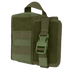 The Condor Rip-Away EMT Pouch Lite is olive green, features a top handle, buckle closure, and multiple front attachment straps.
