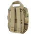 The Condor Rip-Away EMT Pouch Lite - MultiCam is a compact tactical pouch with a top handle and dual MOLLE straps on the back for easy attachment to your gear.