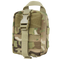 The Condor Rip-Away EMT Pouch Lite in MultiCam is a compact tactical pouch with zipper, buckle closure, webbing, and a top handle, ideal for outdoor or military use.