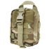 The Condor Rip-Away EMT Pouch Lite in MultiCam is a compact tactical pouch with zipper, buckle closure, webbing, and a top handle, ideal for outdoor or military use.