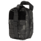 The Condor Rip-Away EMT Pouch Lite in MultiCam Black is a compact tactical pouch with a zipper, adjustable buckle strap, and handle, designed for carrying small gear or supplies.