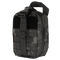 The Condor Rip-Away EMT Pouch Lite in MultiCam Black is a compact tactical pouch with a zipper, adjustable buckle strap, and handle, designed for carrying small gear or supplies.