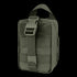 The Condor Rip-Away EMT Pouch Lite in olive green features a buckle closure, front MOLLE webbing, and a top handle—perfect for military use or as an EDC essential for bushcraft and outdoor adventures.