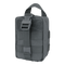 The Condor Rip-Away EMT Pouch Lite is a compact black pouch with MOLLE webbing, a top handle, and a front strap with plastic buckle—perfect for shooting ranges or first responder gear.