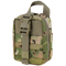 The Condor Rip-Away EMT Pouch Lite in Scorpion OCP is a compact tactical pouch featuring MOLLE webbing, buckle closure, and a top carrying handle.