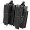 The Condor Double M14 Kangaroo Mag Pouch features two black pouches attached side by side, each holding a partially visible rectangular magazine—perfect for military or first responder gear setups.