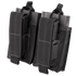The Condor Double M14 Kangaroo Mag Pouch features two black pouches attached side by side, each holding a partially visible rectangular magazine—perfect for military or first responder gear setups.