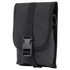The Condor Small Utility Pouch is a black, rectangular canvas pouch with a flap closure, secured by a plastic snap buckle and adjustable strap—ideal for military or law enforcement use.