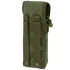 The Condor Water Bottle Pouch is a green tactical pouch featuring a flap closure and MOLLE straps on the back for easy attachment to your gear.