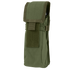 The Condor Water Bottle Pouch in Olive Drab features a Velcro-secured flap closure, ideal for carrying small equipment or accessories.