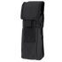 The Condor Water Bottle Pouch in black is a MOLLE-compatible nylon pouch with a flap closure and hook-and-loop fastener, ideal for carrying small gear, accessories, or serving as a compact hydration solution on the go.